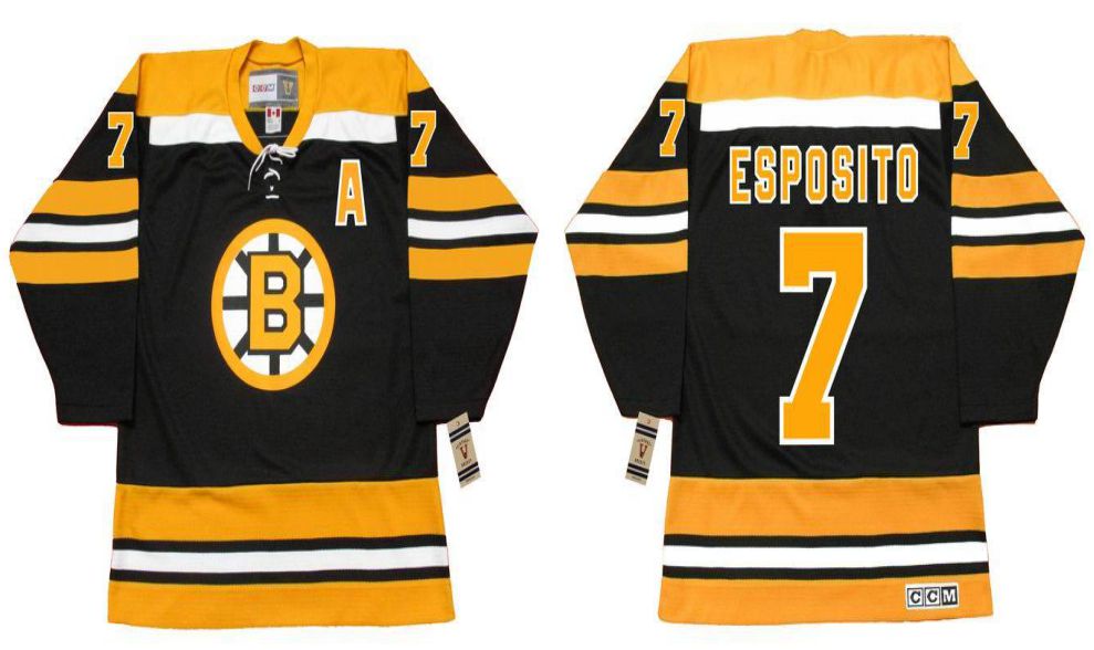 2019 Men Boston Bruins #7 Esposito Black CCM NHL jerseys->boston bruins->NHL Jersey